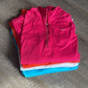 Nike dry-fit half-zip-up stretch 4 pack bundle